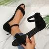 Fashion Chic Womens Flat Sandals Comfortable Open Toe Summer Shoes with Lightweight Rear Zipper Perfect for Stylish Casual Wear Sandals