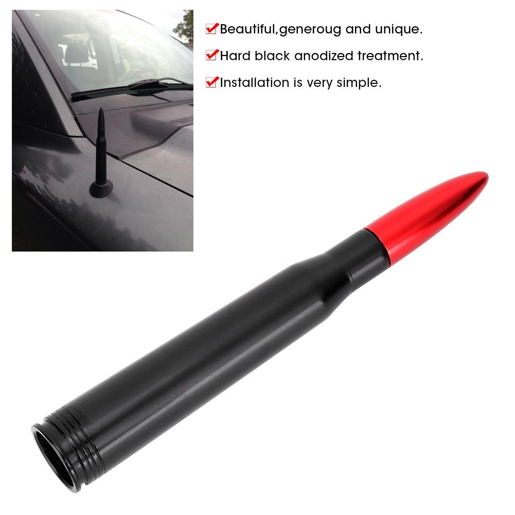 Vehicle External Antenna 50. Cal Bullet Ammo Shaped Antenna Kit Fit for Ford F150