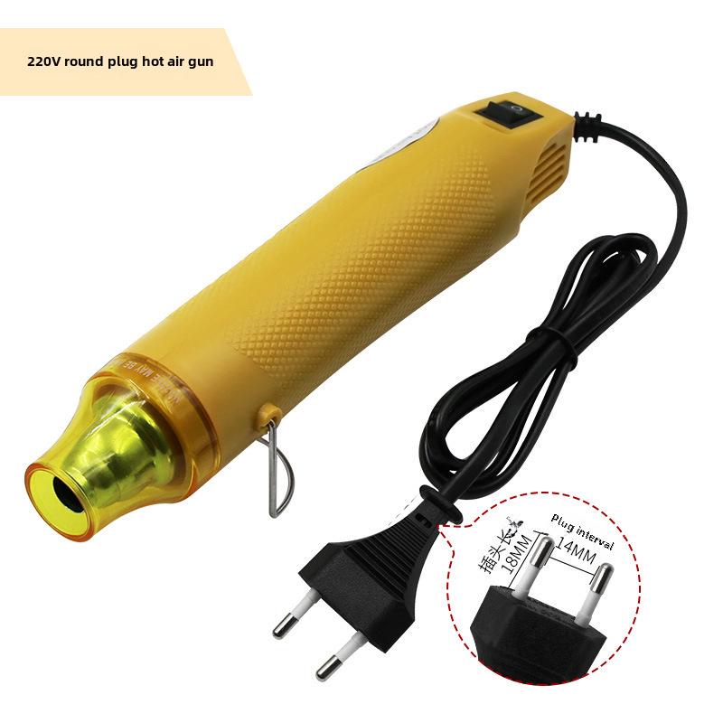 220V Round Plug Heat Gun for DIY Rubber Stamps, Heat Shrink Sheets, and Soft Clay Modeling