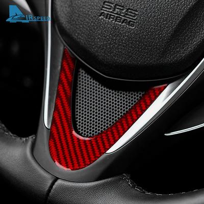 Real Soft Carbon Fiber Sticker For Acura TLX 2015 2016 2017 2018 2019 2020 LHD RHD Car Steering Wheel Bottom Trim Accessories