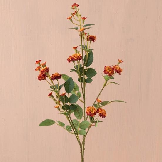 Artificial Flowers Fake Silk Ani Little Rose Realistic Fake Flowers Indoor Outdoor Decoration Wedding Garden Event Photography Prop