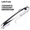 A03Z-Chrome Driver's Left Front Door Outer Handle For Fiat 500 735485875, 735451697,68069943AB Exterior Door Handle