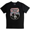 Johnny Cash T-Shirt: Walking Guitar & Front On OFFICIAL NEW