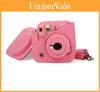 Capa Protetora de Câmera Digital Caiul para Fujifilm Instax Mini 8/8+/9 Bolsa de Couro Macia e Durável