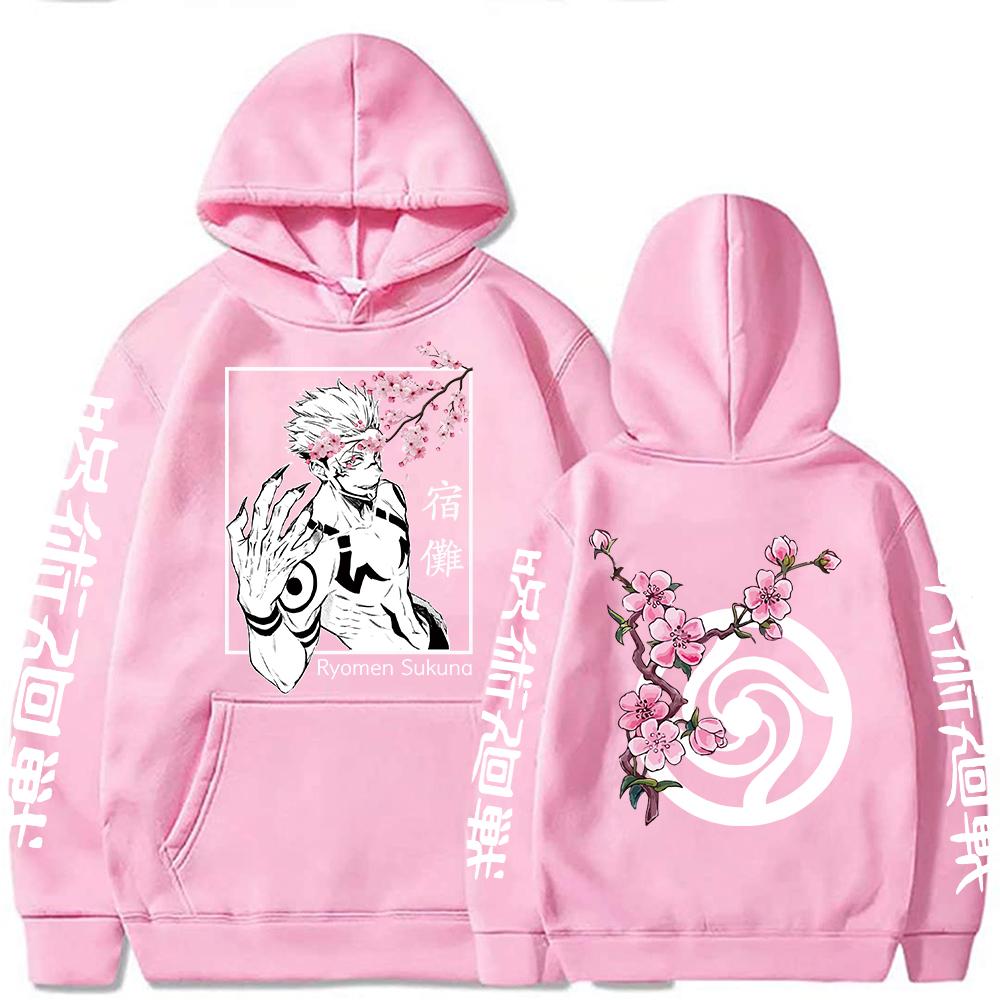Hot Anime Jujutsu Kaisen RyoUnisex Sukuna Printed Long Sleeve Unisex Fashion Hoodies Hooded Sweatshirts Pullovers