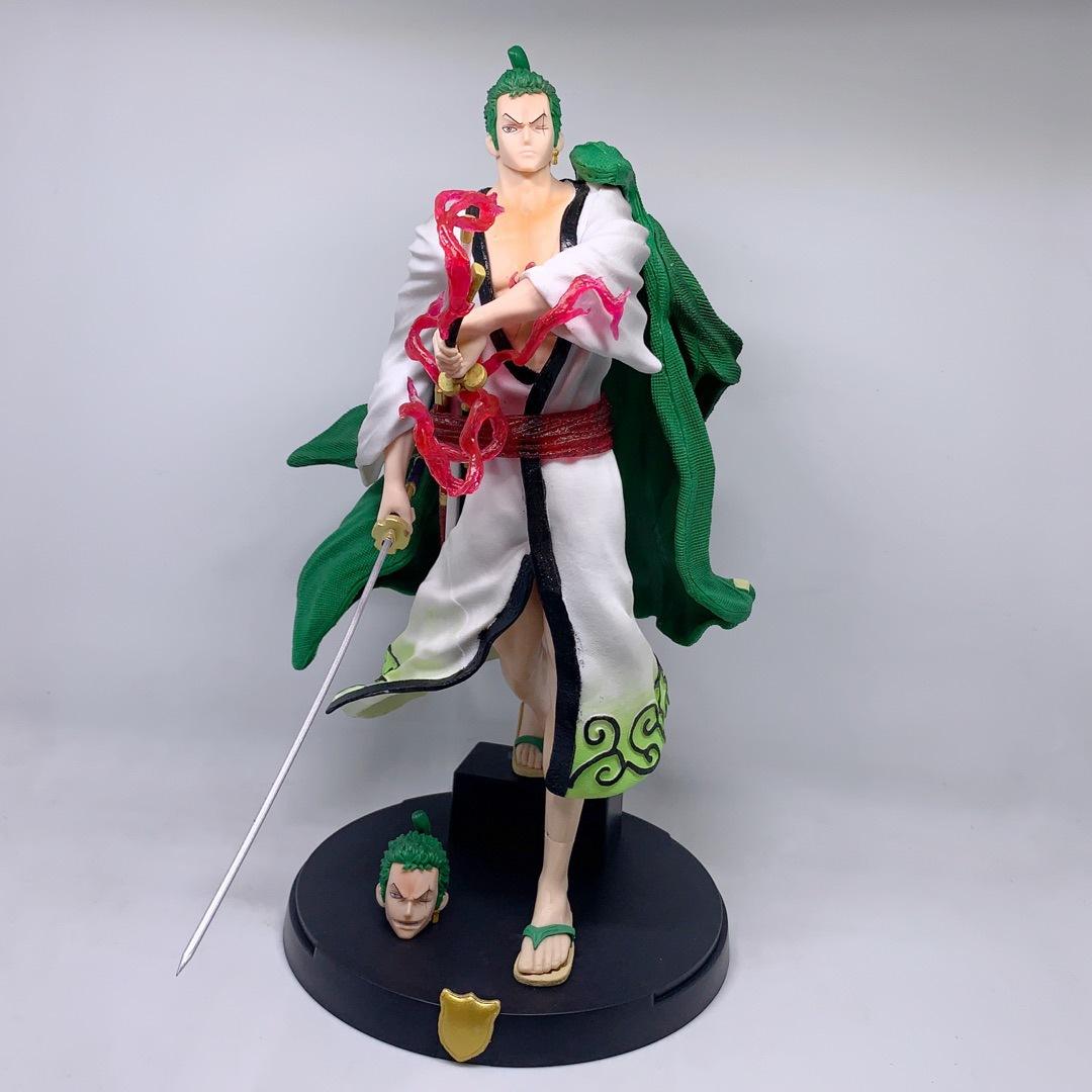 

ONE PIECE GK Waguni, kimono Sauron, knife drawing scene, double head carving, model, ornament, boxed figure.