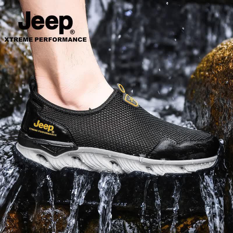 Jeep Men's Breathable Slip-On Mesh Outdoor Shoes