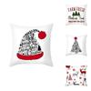 Festive Christmas Pillow Case Cushion Cover Featuring Adorable Reindeer Design