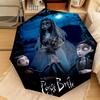 1PC Corpse Bride Moonlit Romance Automatic Umbrella - Suitable Travel Outdoor Portable Umbrella Birthday Gift Daily Essentials