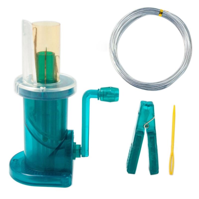 DIY Household Hand Spool Knitter, Mini Sewing Knitting Machine Hand-Operated Knitting Machine Craft Bracelet Weave Tool