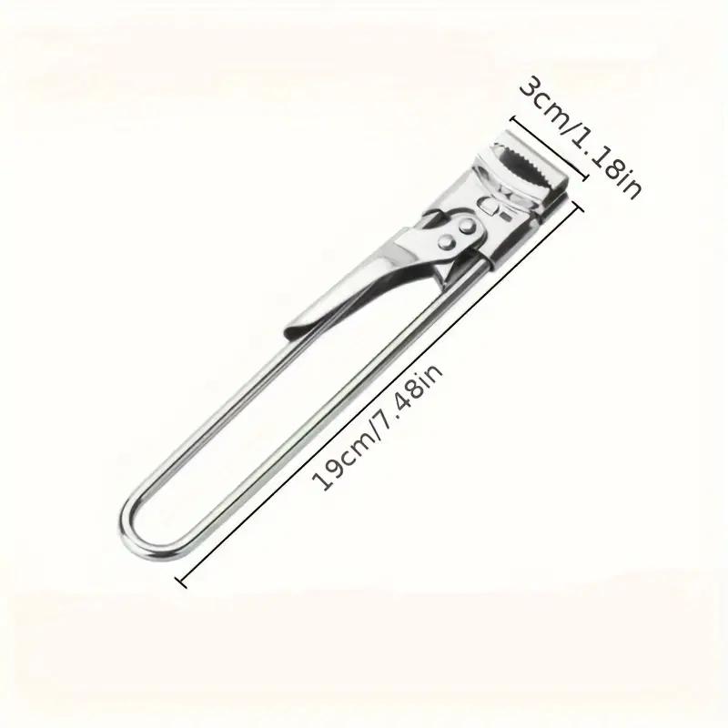 1pcs Stainless Steel Manual Jar Opener, Adjustable Anti-Slip Bottle Lid Remover, Kitchen Tool