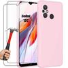 Vāciņš - Xiaomi - Redmi 12C/11A - Šķidrais silikons - Īpaši plāns - Gaiši rozā