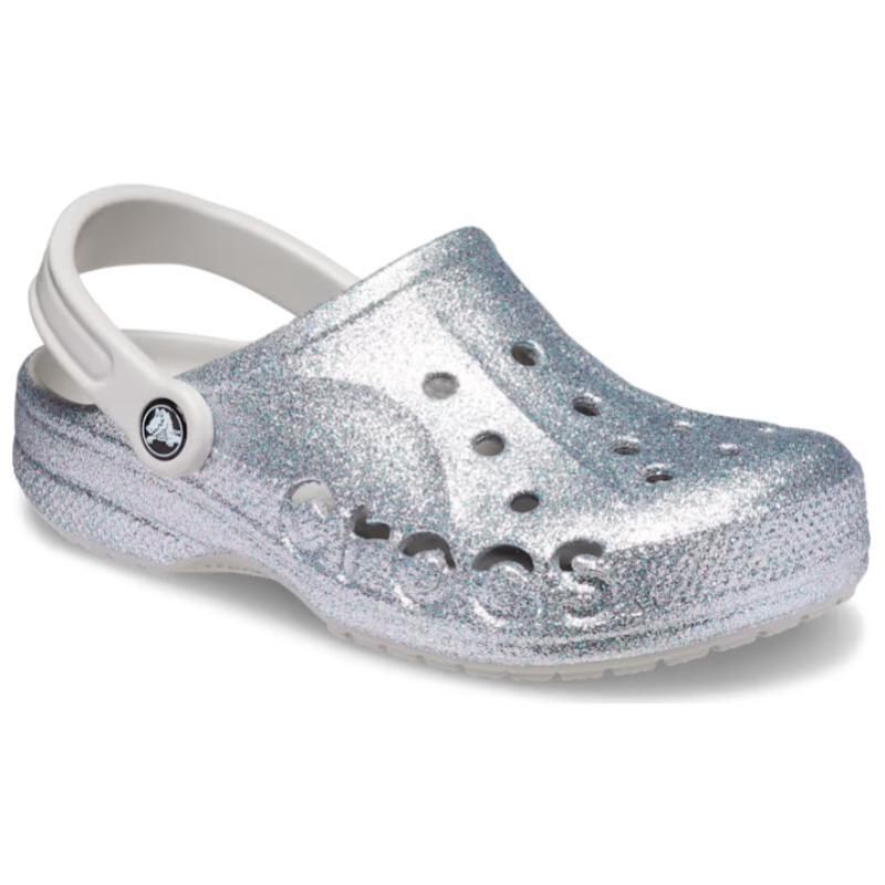 Crocs Baya Comfortable & Versatile Hole Shoes Women's Silver