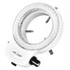 Microscopio Fotocamera 144 LED Perline Sorgente Luminosa Luminosità Regolabile Lampada Ad Anello   (bianca)