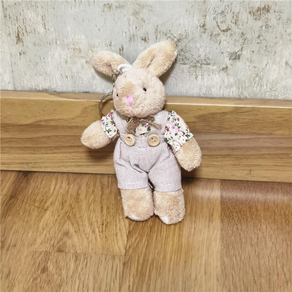 Multicolor Sheep Keychain Ring Plush Alpaca Dolls Key Chain Charm Cute Ring On Bag Car Key Pendant Women Jewelry Accessories