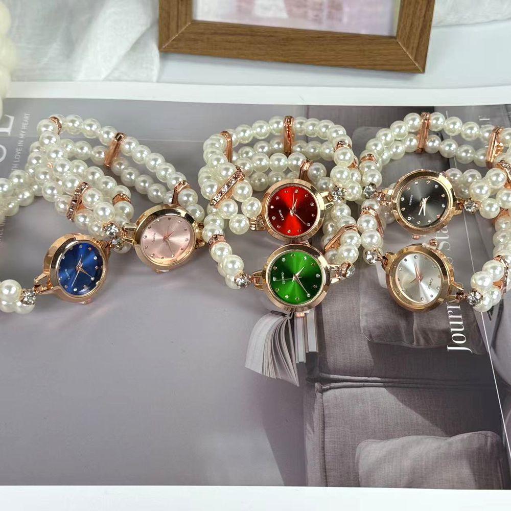 Xianqi Fashion Women's Pearl Bracelet Watch New Elastic Rope Bracelet Personalized Women's Watch