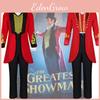 Costum Cosplay Regele Circului Barnum Pentru Bărbați Material Amestec Poliester Roșu și Negru