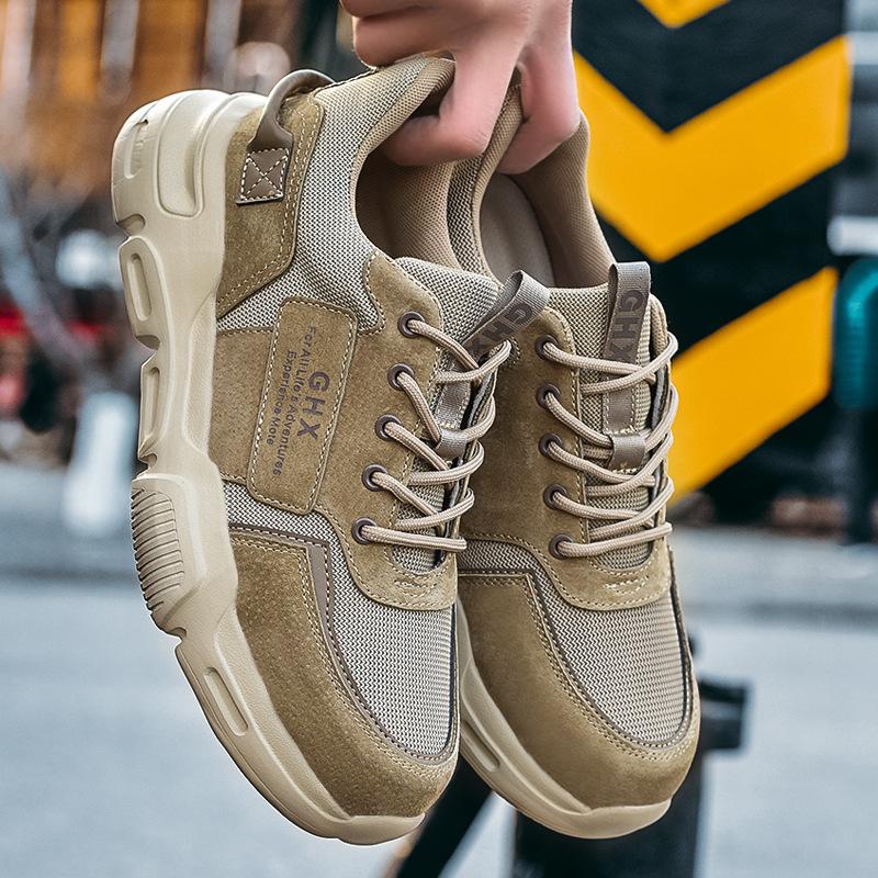 Work Safety Shoes Man Lightweight Breathable Boots Anti-puncture Steel Toe Anti-smashing Work Boots Protective Sneakers