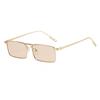 Metal Punk Square Frame Sunglasses - Trendy European & American Style for Men & Women.