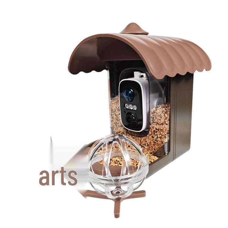 Smart Bird Feeder: Timed, Automatic, with Camera for Cross-Border Customization Smart Bird Feeder кофейный