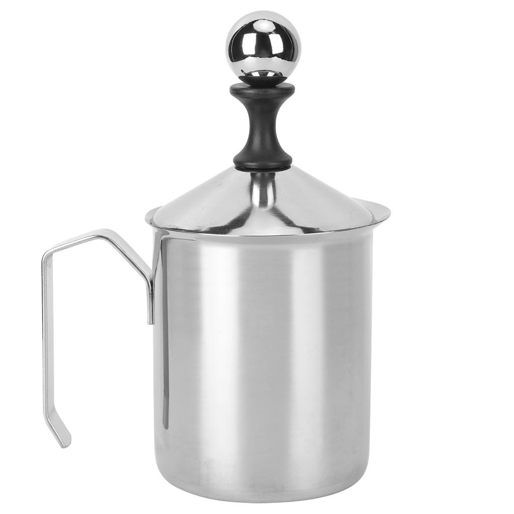 400CC 304 Stainless Steel Manual Milk Frother Foamer Mixer Stirrer for Coffee Latte Art