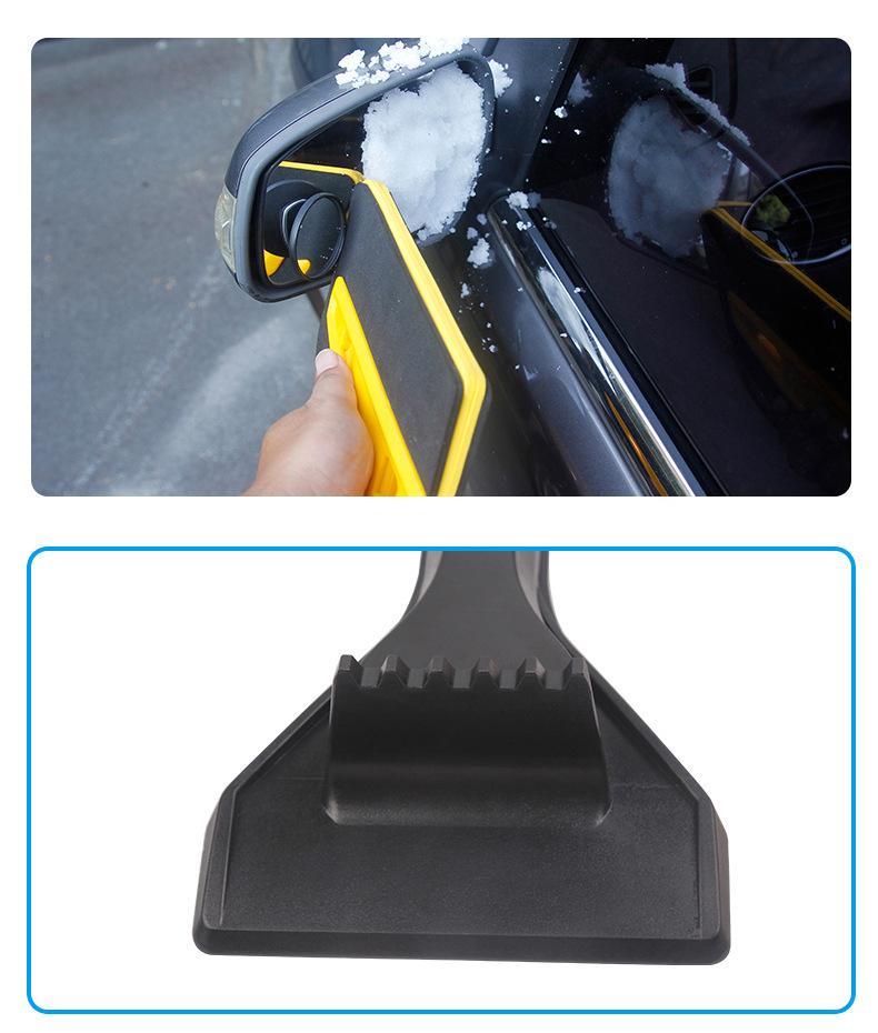 Retractable 2-in-1 Car Snow Shovel & Paint-Safe, Wear-Resistant EVA Brush