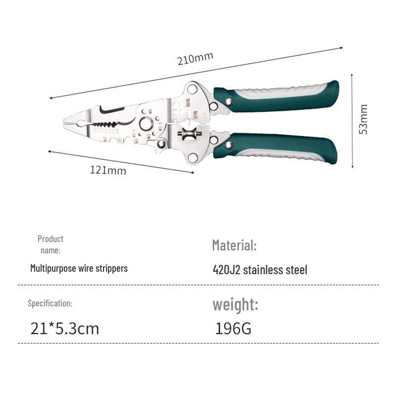 16-in-1 Multifunction Foldable Wire Stripper & Cutter for Electricians