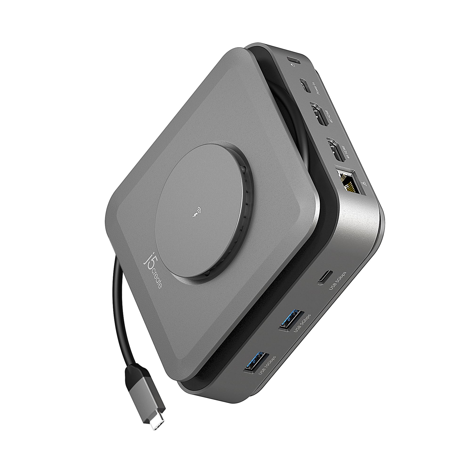 

Совместимая с j5create MagSafe док-станция для двух дисплеев USB-C [USB-A 5G&10G, USB-C 5G&10G, PD140W, HDMIx2, LAN, слот, разъем 3,5 мм] JCD3199-EJ