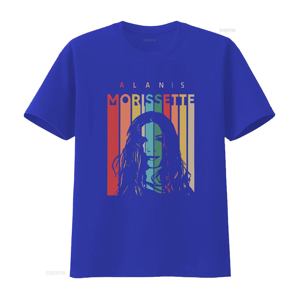 Alanis Morissette Tour  For Fan Retro Black All Size T Shirt vintage Washed Unisex Top For Everyday Wear Soft