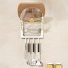 Storage Rack with Drip Tray for Pot Lids Cutting Boards Wall-mounted No Drilling Required Strong Adhesive Rack for Kitchen Organize