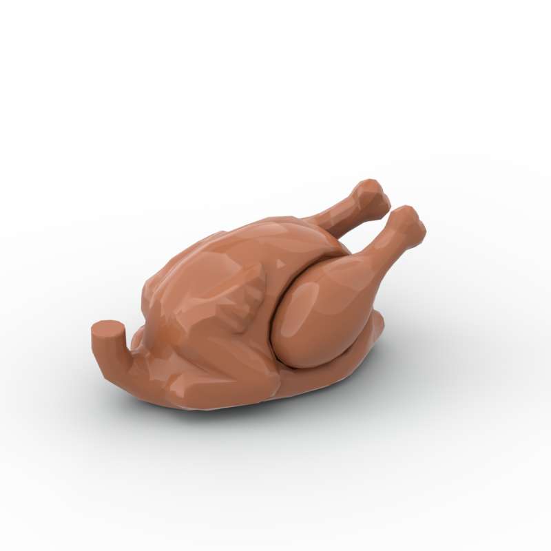 

MOC 1PCS 33048 33057 Roasted Chicken Leg Building Blocks Kit Halloween Celebration Bricks Particle Toys Children Birthday Gifts