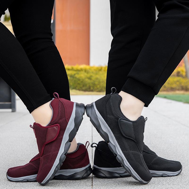Spring and summer loose mother shoes light and breathable casual walking shoes couple shoes