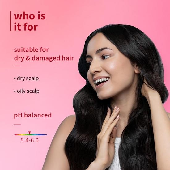 Plum Hibiscus & Ceramides Shampoo | For Silky, Smooth, Long Hair & Split End Repair | Shampoo for Women and Men | 75ml
