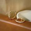 Simple Korean Style Minimalist Geometric U Shaped Silver Plated Earrings For Women