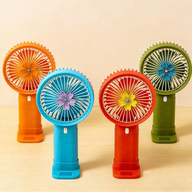 Compact USB Handheld Fan - Portable Mini Electric Fan with Random Colors