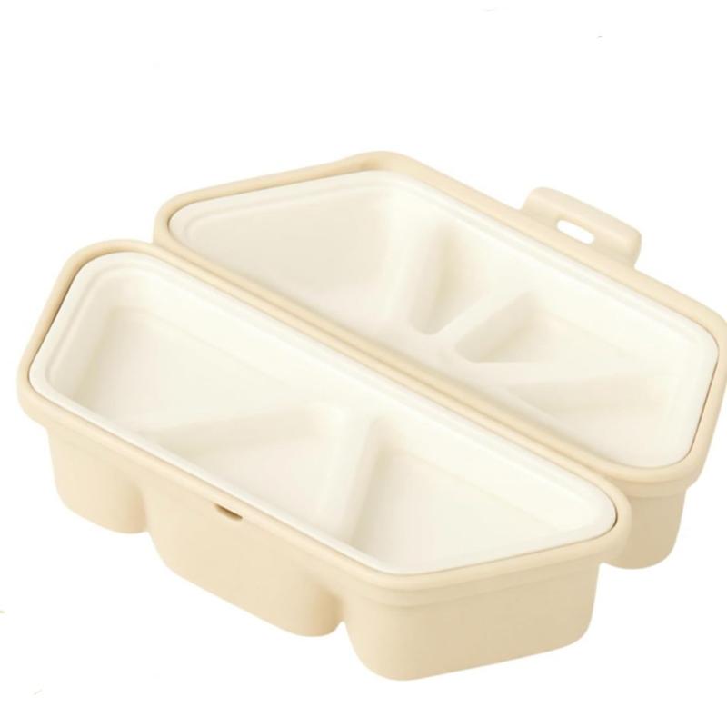 

6-in-1 Onigiri Mold Bento Box - Multi-Cavity Rice Ball Maker & Lunch Container, Easy to Make Cute Triangle Sushi Balls