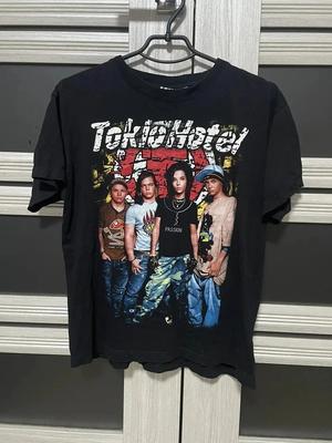 Tokio Hotel Rock Band Tour Short Sleeve Black Shirt Full Size Unisex T-Shirt