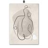 Wall Art Living Room Decoration Canvas Painting Line Drew Girl Body Geometry Minimalism Nordic Posters And Prints Wall Pictures
