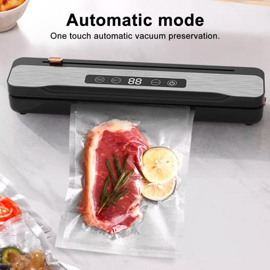 Wireless Vacuum Sealer Strong Suction Digital Display Rechargeable Compact Portable Vacuum Sealing Machine with 10 Vacuum Bags