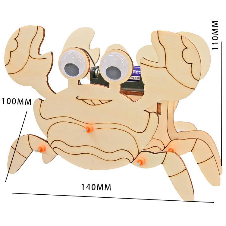 Simulation Mechanical Crab Technology Small Production Fun Science Experiment Teaching Aids Students Handmade DIY Material Kit