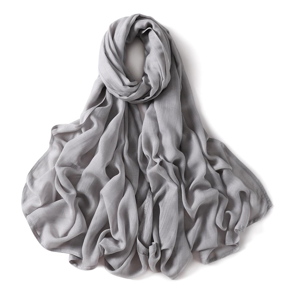 New Cotton Linen Scarf For Women Girls Students Autumn Winter Solid Color Long Scarves Soft Viscose Shawl Female Wrap Shawls