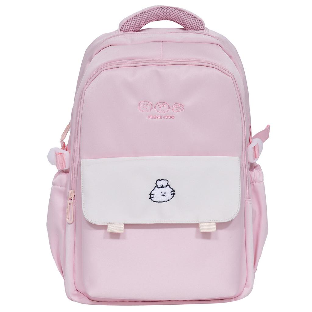 Schoolbag Cute Cure Soft Moe Cartoon Embroidered Backpack Female Milk Fufu Taro Purple Primary and Secondary School Student Lightweight Backpack