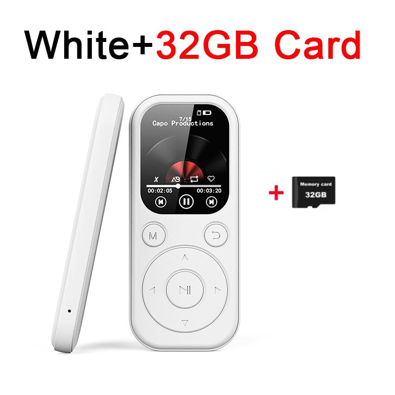 Portable MP3/MP4 Music Player 2.01-inch IPS High Definition Screen Bluetooth 5.4 Compatible eBook Recording Walkman FM Radio