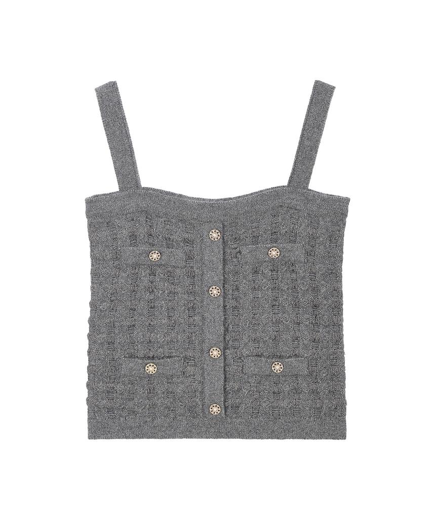 RENEJ Tweed Sleeveless Knit