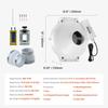 4" to 4.5" Radon Mitigation Fan System Kit Quiet 190 CFM Inline Duct Fan