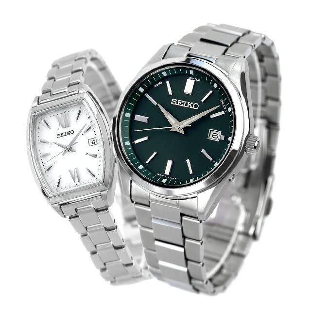 

SEIKO Watch Pair Watch with Pair Box Wrapping Selection Limited Distribution Model Radio Solar Couple Anniversary SBTM319 SWFH125 [SEIKO] Men s