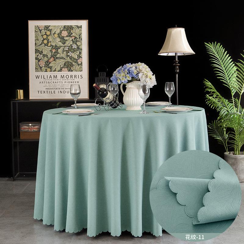 Hotel Round Tablecloth Fabric Restaurant Tablecloth Hotel Banquet Large Round Table Tablecloth Household Round Table Tablecloth