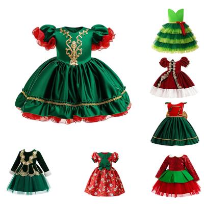 Children's Fashion Christmas Tulle Dress For Birthday Party And Performance