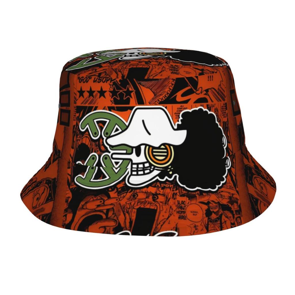 Japonia Anime Zoro Luffy Czapki Bucket Hat z Czaszką dla Kobiet Mężczyzn Letnia Jednoczęściowa Kapelusz Floppy Unikalna na Sporty na Świeżym Powietrzu Kapelusz Wędkarski Ispoti