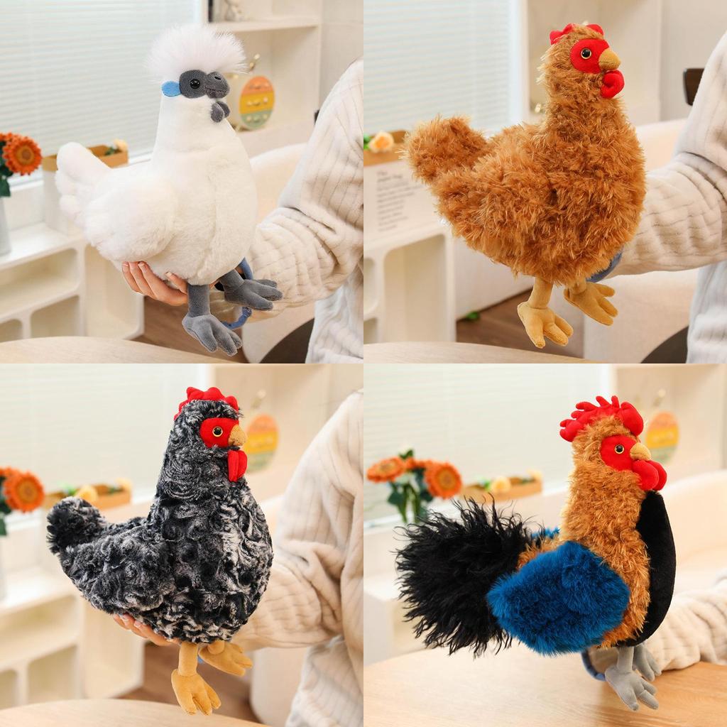 Animal Plush Toy Crows Roosters Kids Gift With Pp Cotton Filling For Playroom Decor